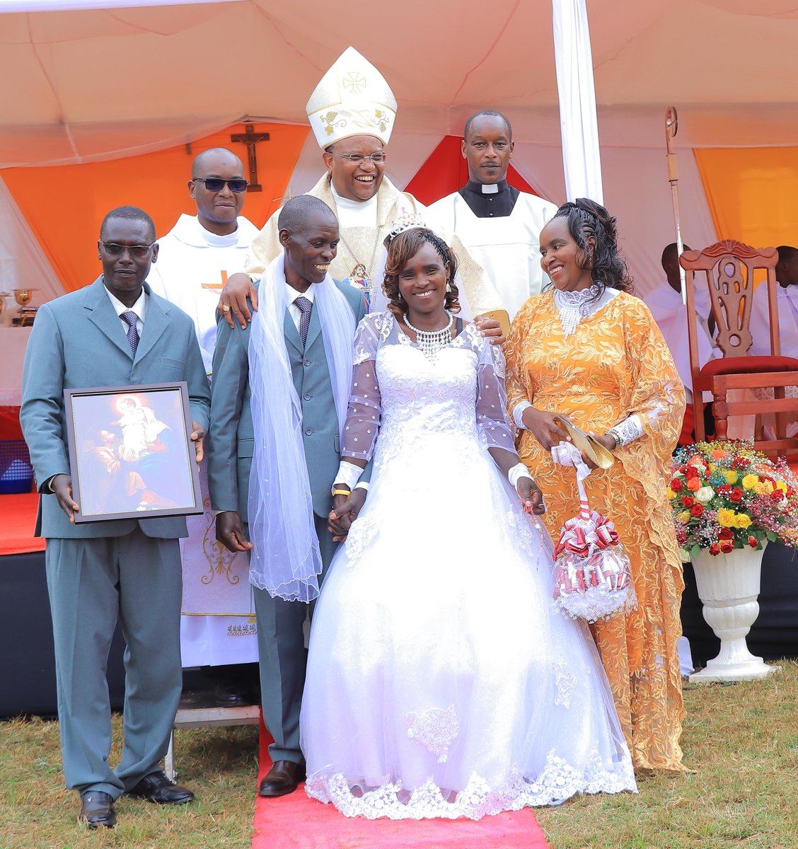 adnyeri's tweet photo. ✨ Family Day, Sacrament of Holy Matrimony and Confirmation at St. Peter Kabiru-ini Catholic Parish ✨

It was a joyful celebration at St. Peter Kabiru-ini Catholic Parish as the faithful gathered for Family Day, during which six couples received the Sacrament of Holy Matrimony and 126 Christians received the Sacrament of Confirmation. The Holy Mass was presided over by our Archbishop Anthony Muheria.

In his homily, Archbishop reflected on the day's readings, reminding the faithful to rejoice because Christ, our King, comes bringing peace, forgiveness, and salvation.

Drawing from the life of St. Peter, the Archbishop recalled how Peter confidently believed he would never deny Christ, yet later denied Him three times. He noted that this reminds Christians not to rely on their own strength or become proud, but to recognize their weaknesses and remain humble before God.

He emphasized that pride prevents Christ from working in our lives, while humility opens our hearts to God's grace and mercy.

Addressing the confirmands,Archbishop encouraged them to allow the gifts of the Holy Spirit to strengthen them with courage, wisdom, and humility. He urged them to remain humble like little children so that God may continue to guide and bless them throughout their lives.

Archbishop also reminded all Christians that, like St. Peter, every person can fall, but true greatness lies in repentance, seeking forgiveness, and being willing to change. Humility, he said, enables us to accept correction and draw closer to God.

Speaking to the newly married couples, he reminded them that Christian marriage is built by husband, wife, and God. He encouraged them to nurture their families through forgiveness, prayer, mutual respect, and love, always being quick to say "I'm sorry" and equally quick to forgive one another.

In conclusion, Archbishop called upon all the faithful to imitate Christ's selfless love, living lives marked by generosity, compassion, and a willingness to serve others.

God bless
ADN Communications Office
