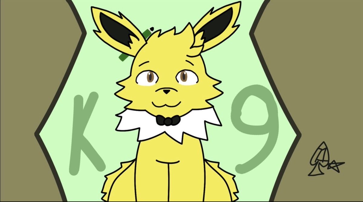 Spadez71's tweet photo. Another Artfight peice done for the wonderful @the_K9_team featuring their Joltoen Vicky! https://t.co/7UVsagrJN6