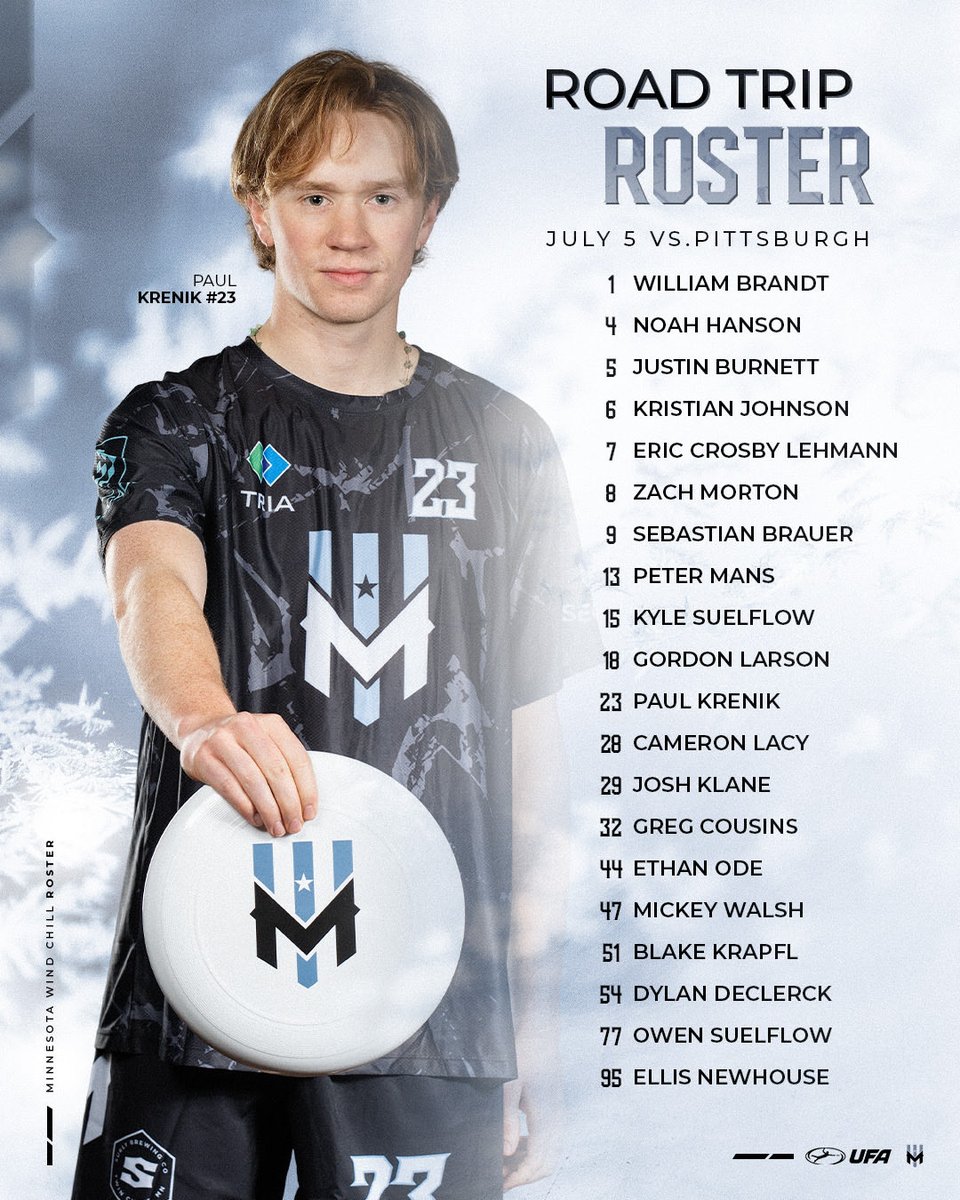 mnwindchill's tweet photo. BATTLE WITH THE BIRDS OUT EAST 🐥

🆚 @pghthunderbirds 
📅 Sun, July 5
⏰ 1:00 PM CT
🏟️ F.N.B. Stadium
📺 https://t.co/PWox1FIefi

📍New Bohemia Golden Valley Watch Party
🎟️ Gift card giveaway, merch raffles, and Surly specials

#bundleup #letsgochill #ufa2026 https://t.co/wH41JHyw0m