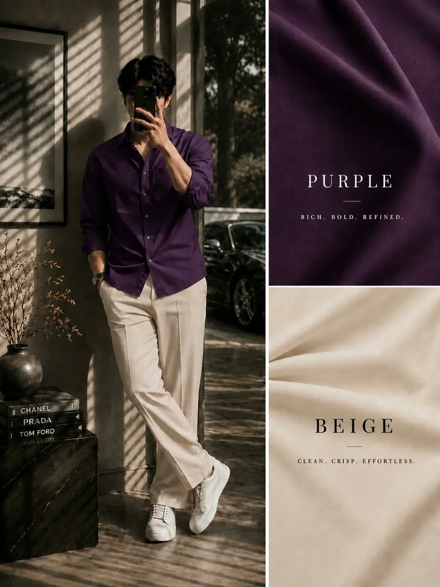 Menoutftfashion's tweet photo. Best 4 Colour Combinations for men 

1. https://t.co/gwwkbs5PcU