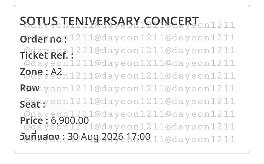 Dayeon1211's tweet photo. wts / ปล่อยบัตร
Zone A2 6900
1ใบ / 1 Ticket
Date 30/08
นัดรับ bts mrt / f2f
Interfan can dm
ใกล้สเตจรอง
#SOTUS10thYearConcert https://t.co/c03wQv0c8g