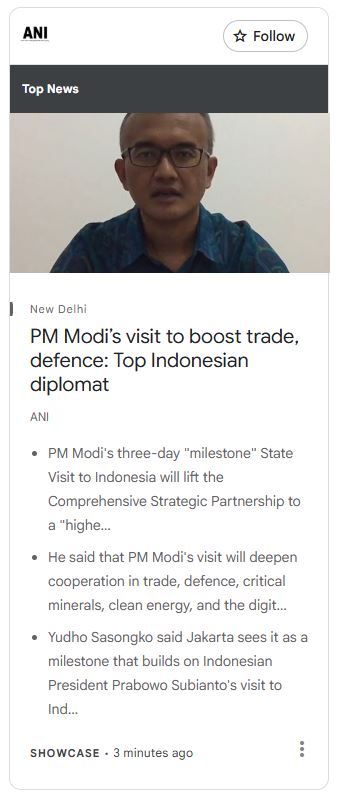 ani_digital's tweet photo. ANI is also on Google News Showcase.                                                                                                                                                To follow, click  ⤵ 
https://t.co/0aPUxOI0oP https://t.co/Hs0UB54ewj