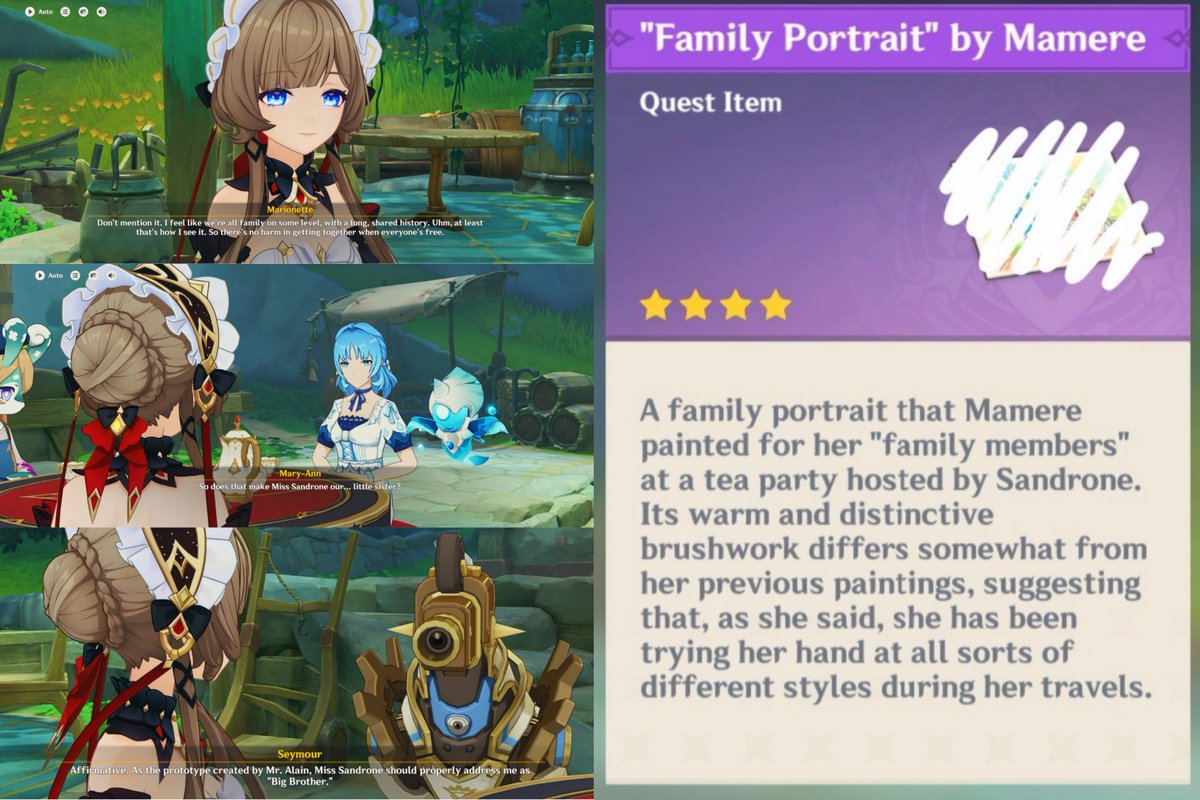 teyvattabloid's tweet photo. If you go out of the way to do all the Narzissenkreuz related Tea Party events with Sandrone, you get a special photo.

Hiding it to avoid spoiler it's really cute tho 🥹

©️ u/Calm-Engineering-788 , u/The_Great_Ravioli 

#Genshinlmpact #Genshin #GenshinMemes https://t.co/MspcWOfywG