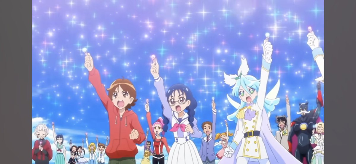 EbCkOnqdHooPQaO's tweet photo. オルFの最高ポイント
プリキュアだけでなく彼女たちを支える友達や仲間も登場して応援してくれるところ
ここで本当に感極まった！！！！！ https://t.co/yU1g7CS6Hb