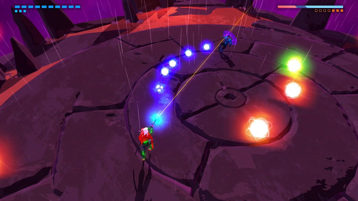 TheGameBakers's tweet photo. For the last decade you’ve shared your speedruns, your fan art, and your memories of the game with us.

Thank you for fighting for freedom in Furi for ten years.

Here’s to ten more. We hear thunder. Pitter patter. https://t.co/foAv0jGKNY