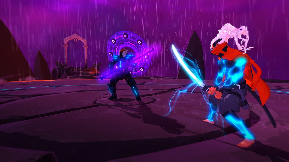 TheGameBakers's tweet photo. For the last decade you’ve shared your speedruns, your fan art, and your memories of the game with us.

Thank you for fighting for freedom in Furi for ten years.

Here’s to ten more. We hear thunder. Pitter patter. https://t.co/foAv0jGKNY
