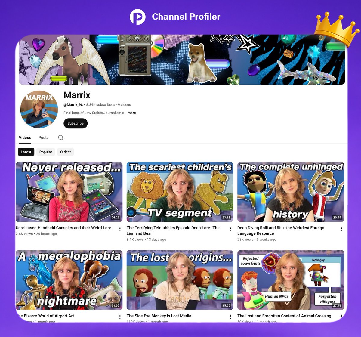 Channel Profiler (@ChannelProfiler) / Posts / X
