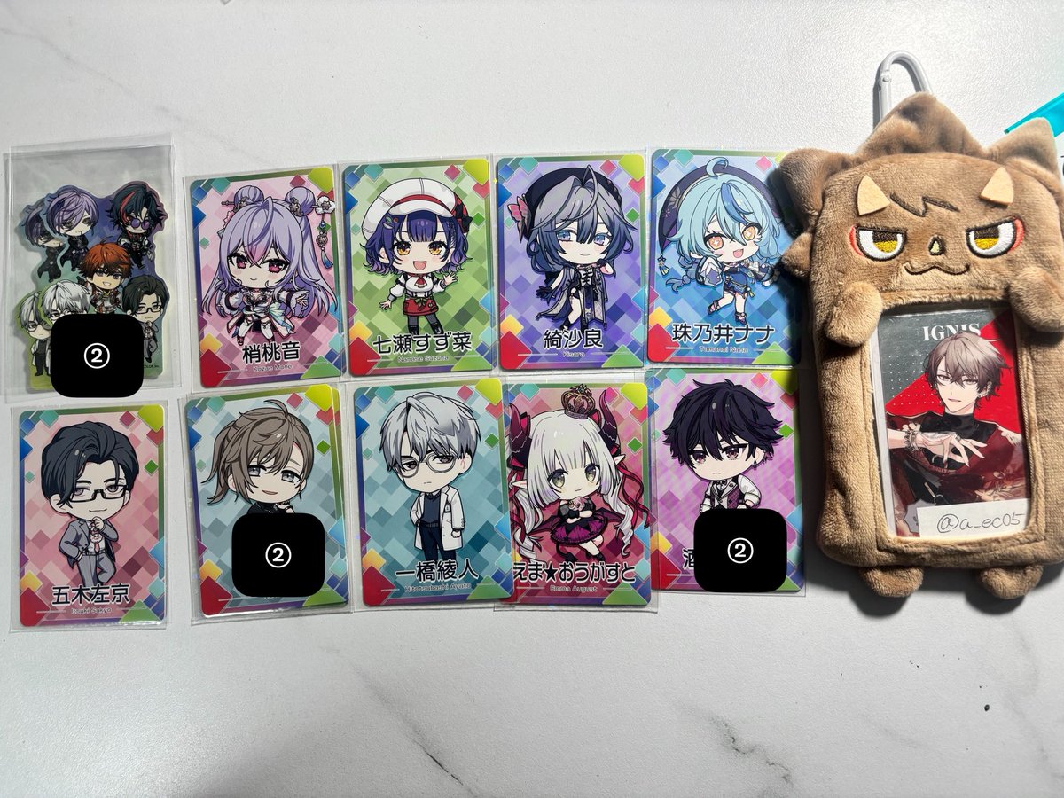 a_ec05's tweet photo. にじさんじチップス 特典 カード 交換
譲▶︎画像1〜2 (数字が書いてあるものはその枚数)
求▶︎画像3〜4💖マークの物
︎︎☁郵送希望︎︎☁
��固定ツイ一読ください
R↔Rの交換  N↔Nの交換
1点からでもお声がけ下さい🙇‍♀️ https://t.co/naHEl6RqLX