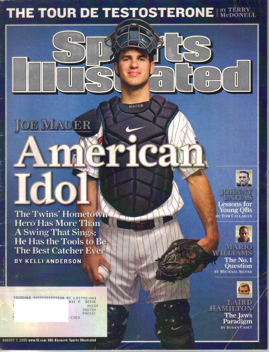 TwinsAlmanac's tweet photo. Joe Mauer was batting .391 on this date in 2006. https://t.co/VpnLtuw0j6