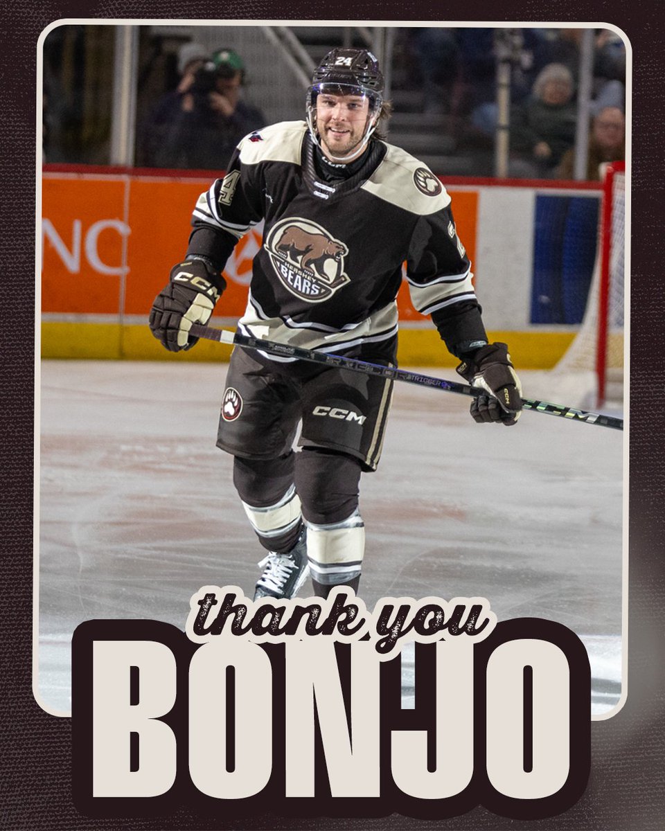 TheHersheyBears's tweet photo. It was short and sweet, but thanks for your time in Hershey, Wyatt! Good luck in Providence. https://t.co/cvwvBVviGt