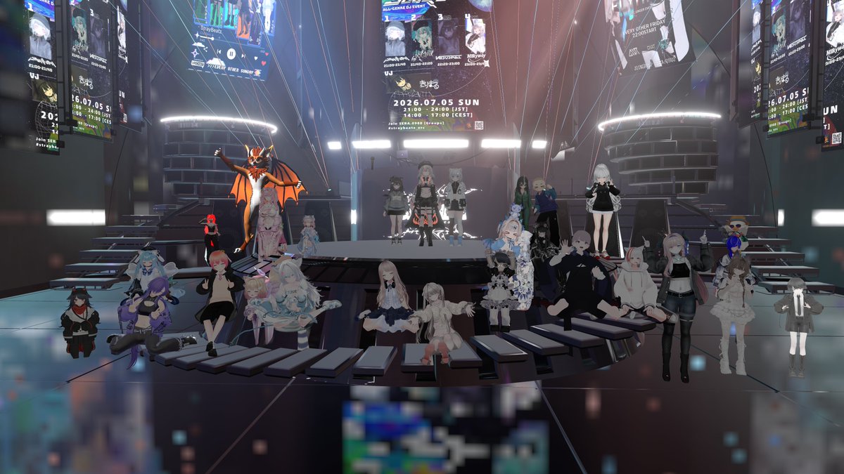straybeatz's tweet photo. 今夜もありがとうございました！
また次回のStrayBeatzでお会いしましょう✨

#straybeatz_vrc https://t.co/sAfaq5qn0m