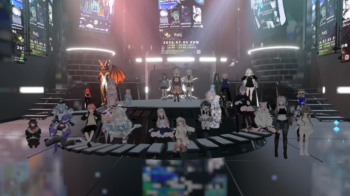 straybeatz's tweet photo. 今夜もありがとうございました！
また次回のStrayBeatzでお会いしましょう✨

#straybeatz_vrc https://t.co/sAfaq5qn0m