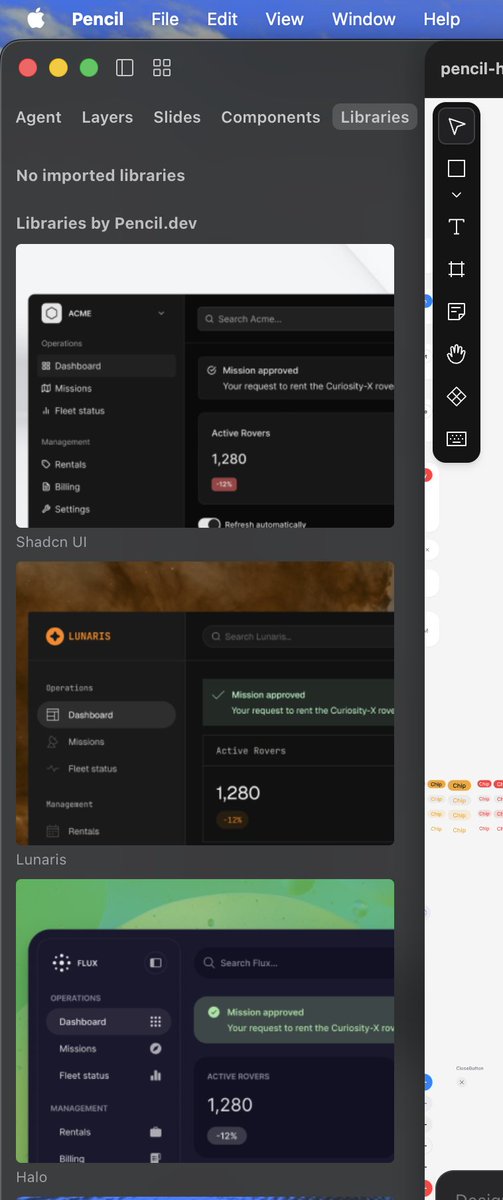 malininss's tweet photo. @hero_ui @pendev Hi @hero_ui @pendev 
I see HeroUI in suggestions when I'm going to start a new project, but there is no HeroUI design system in Libraries panel

It makes difficult you use it (I have to create a file with design system and use it across the projects)

Are you going to fix it? https://t.co/exYKn8zDe4
