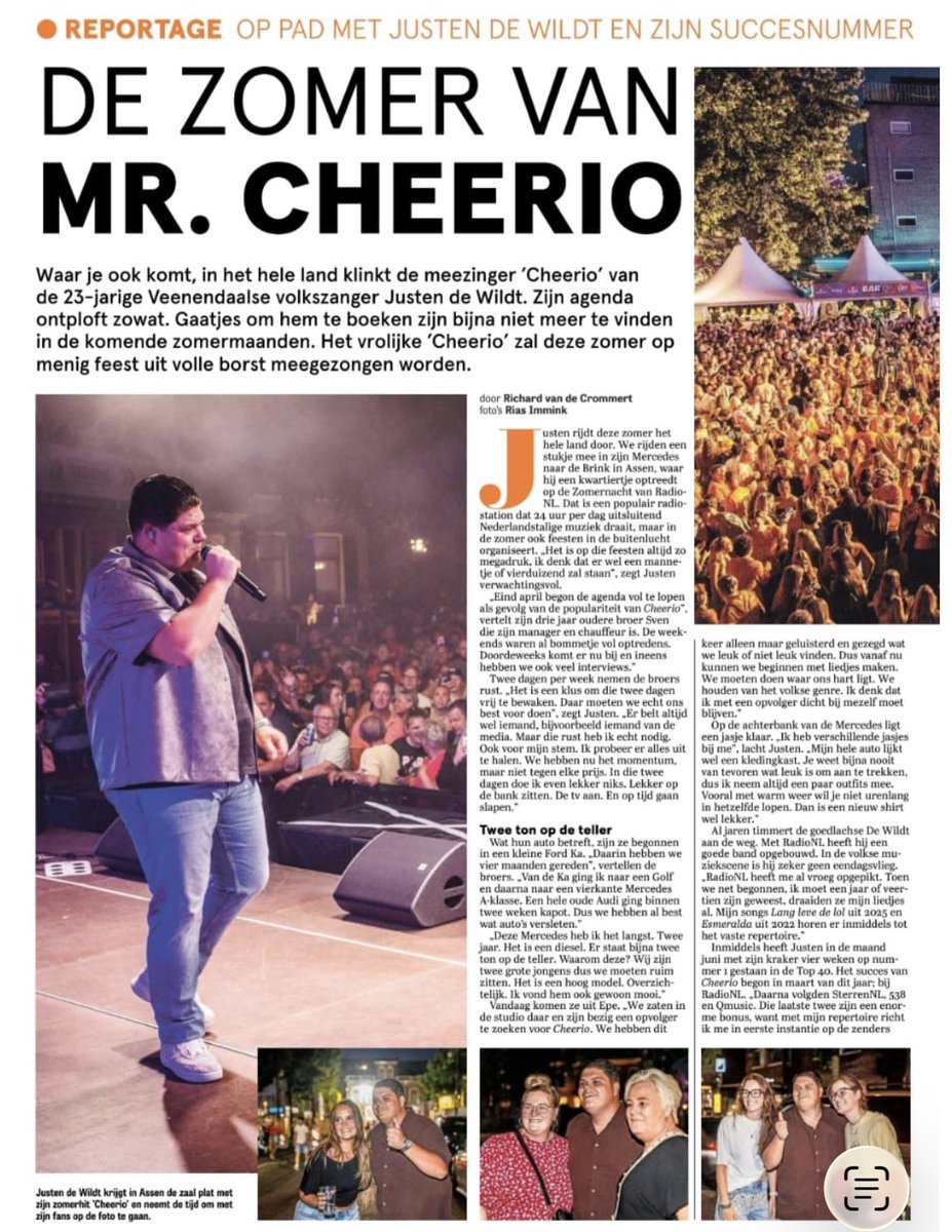 taekewouda's tweet photo. Een mooi artikel over Justen de Wildt en RADIONL in de Telegraaf van zaterdag 4 juli. Twee pagina’s over het optreden van Justen bij de RADIONL Zomertoer op donderdag 25 juni op het TT Festival.
#telegraaf #assen #radio #hits #workum #RADIONL #krant #nieuws https://t.co/HGPMHydeZx