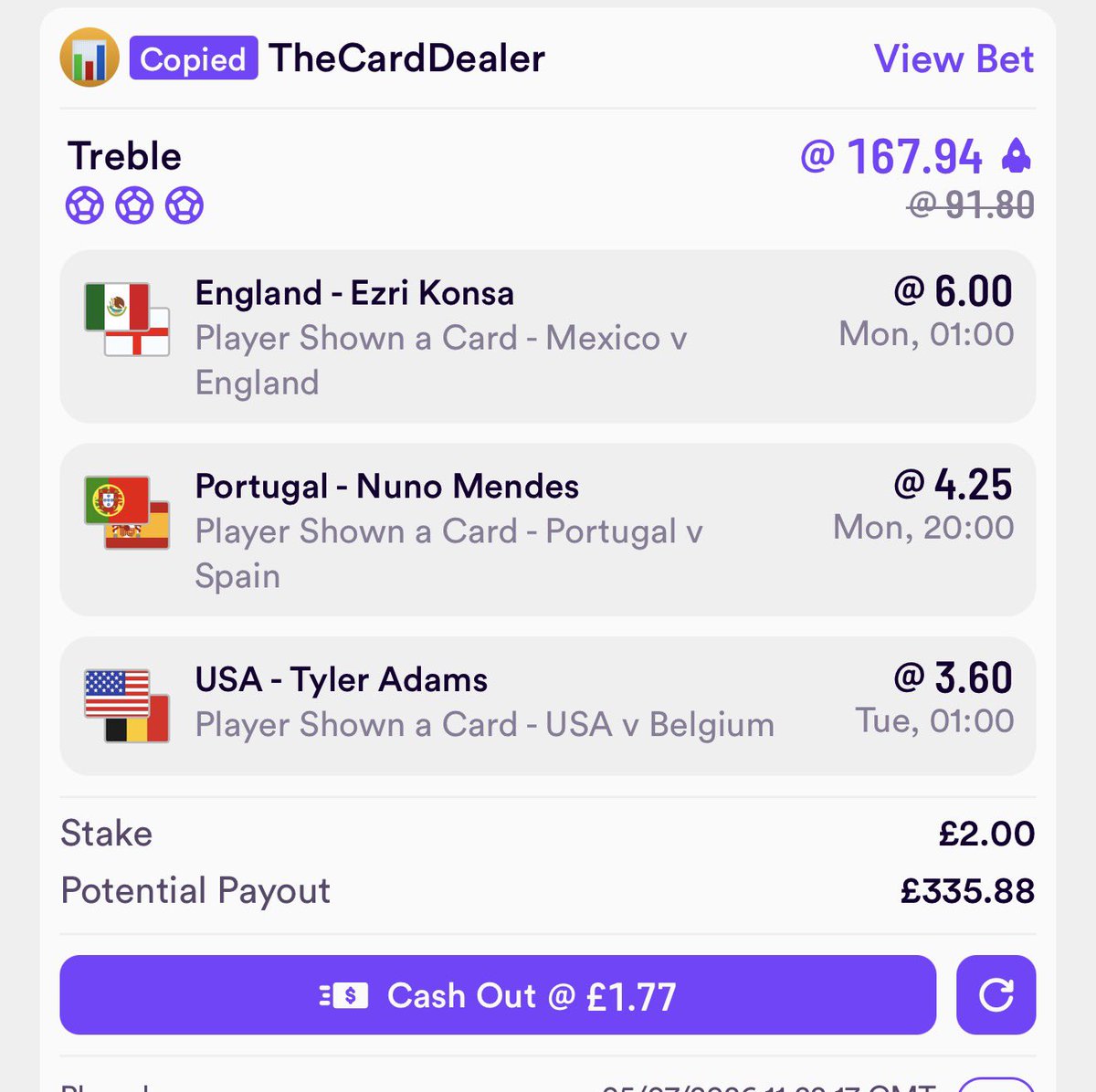 _MyNamesBen's tweet photo. @TheCardDealer Only just hope this one gets closer than last 🤞🏻 https://t.co/ct0MqpnPTI