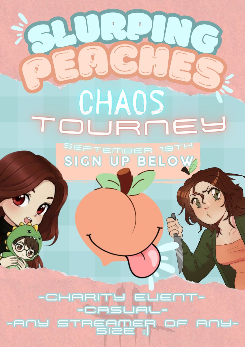 Slasher Peaches🔜Slurping Peaches Tourney tweet media