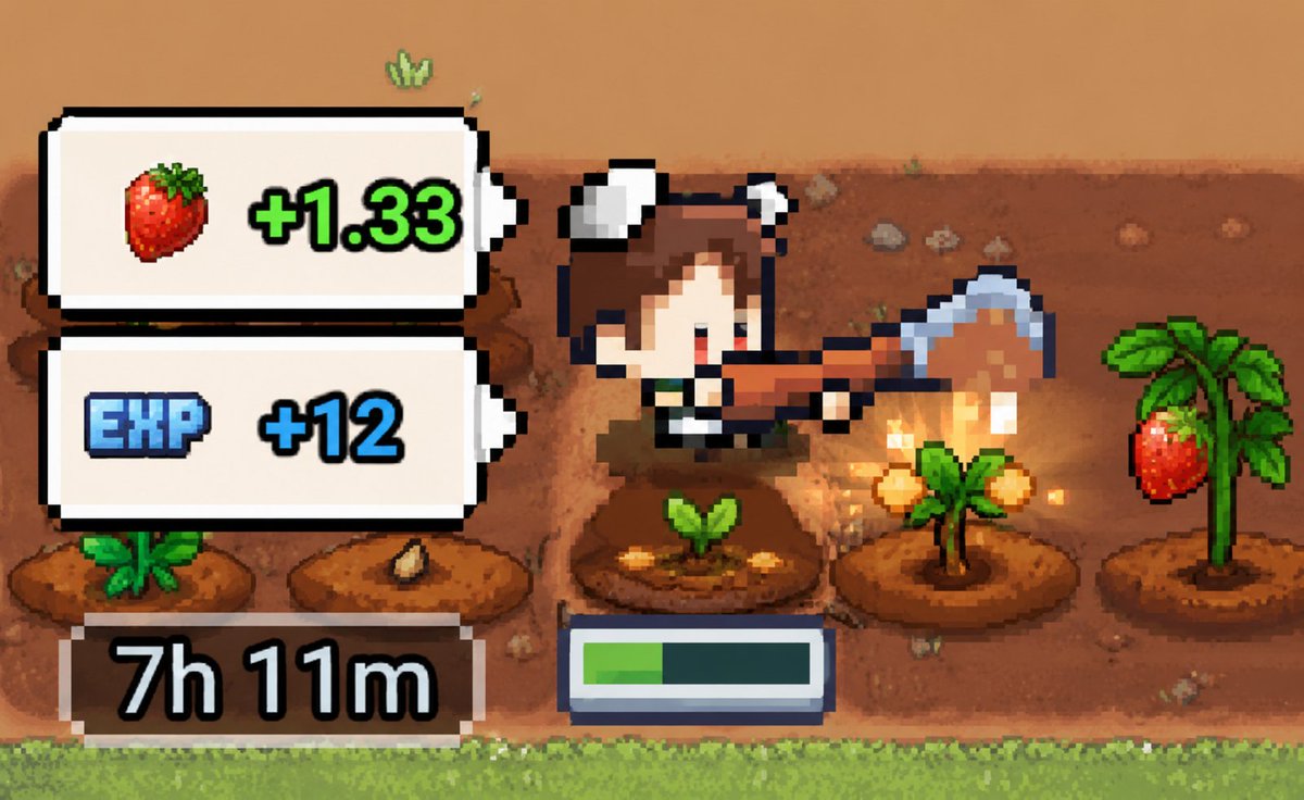 jackira24's tweet photo. Feature Request: Display EXP Gain on Harvest
Farming feels even better when you can see your progress. 🌱
Please add EXP gained to the harvest popup alongside the crop yield! ⭐📈

@PlayCiDi
#ElfContinent #CiDiGames
@PiCoreTeam
@asher_cidigames https://t.co/AcsvweCc4j
