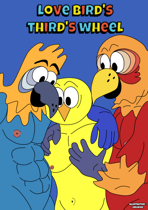 cielbleuwolf's tweet photo. "Love Bird's Third's Wheel" Cover https://t.co/xn29Q8qbNM