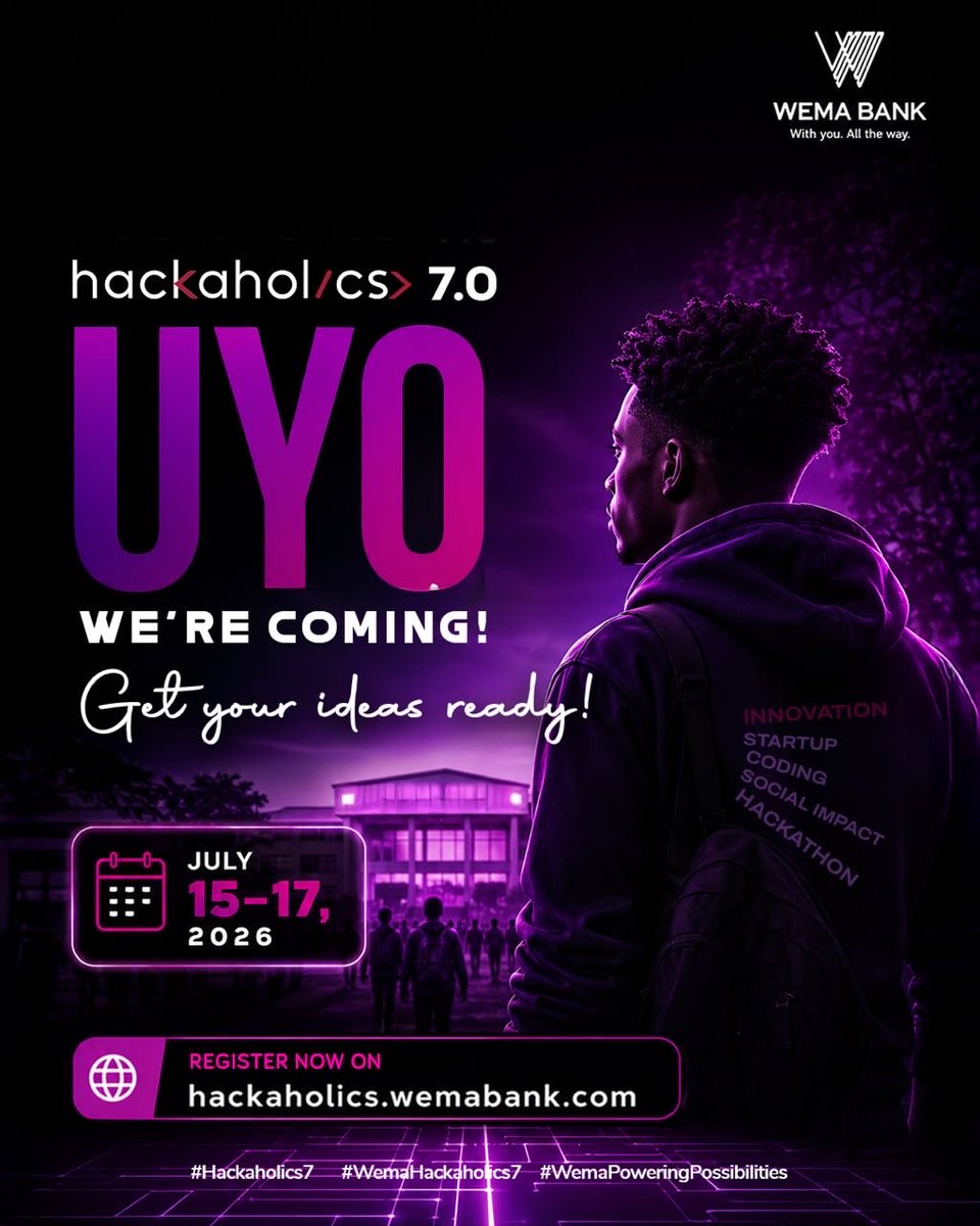 tobeG10's tweet photo. Dear developers and innovators.

Do not miss out on this opportunity to blow 🔥

https://t.co/MtzBKM3hlQ

#hackaholics7 #wemahackaholics7 #wemapoweringpossibilities #wemabank #UYO https://t.co/ok22valtzo