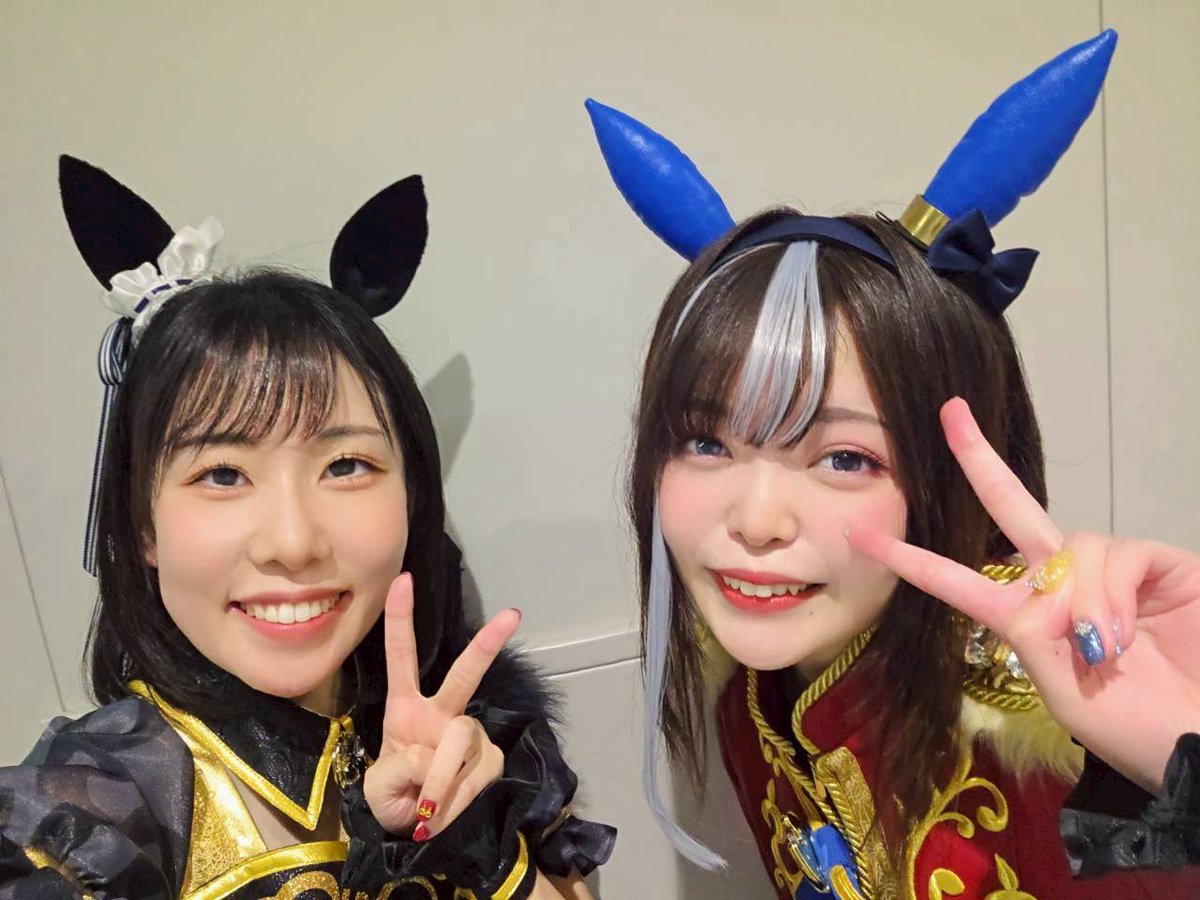 hina_py0's tweet photo. ライブが終わってしまった…
そろぼち振り返り〜とか言いながら配信見てました。すみません。お待たせしました。

 #ウマ娘7th東京D2 
思い出写真①

ジャングルポケット役 藤本侑里さん
カルストンライトオ役 望月ゆみこさん
エイシンフラッシュ役 藤野彩水さん
キタサンブラック役 矢野妃菜喜さん https://t.co/sOUKSNGc8E