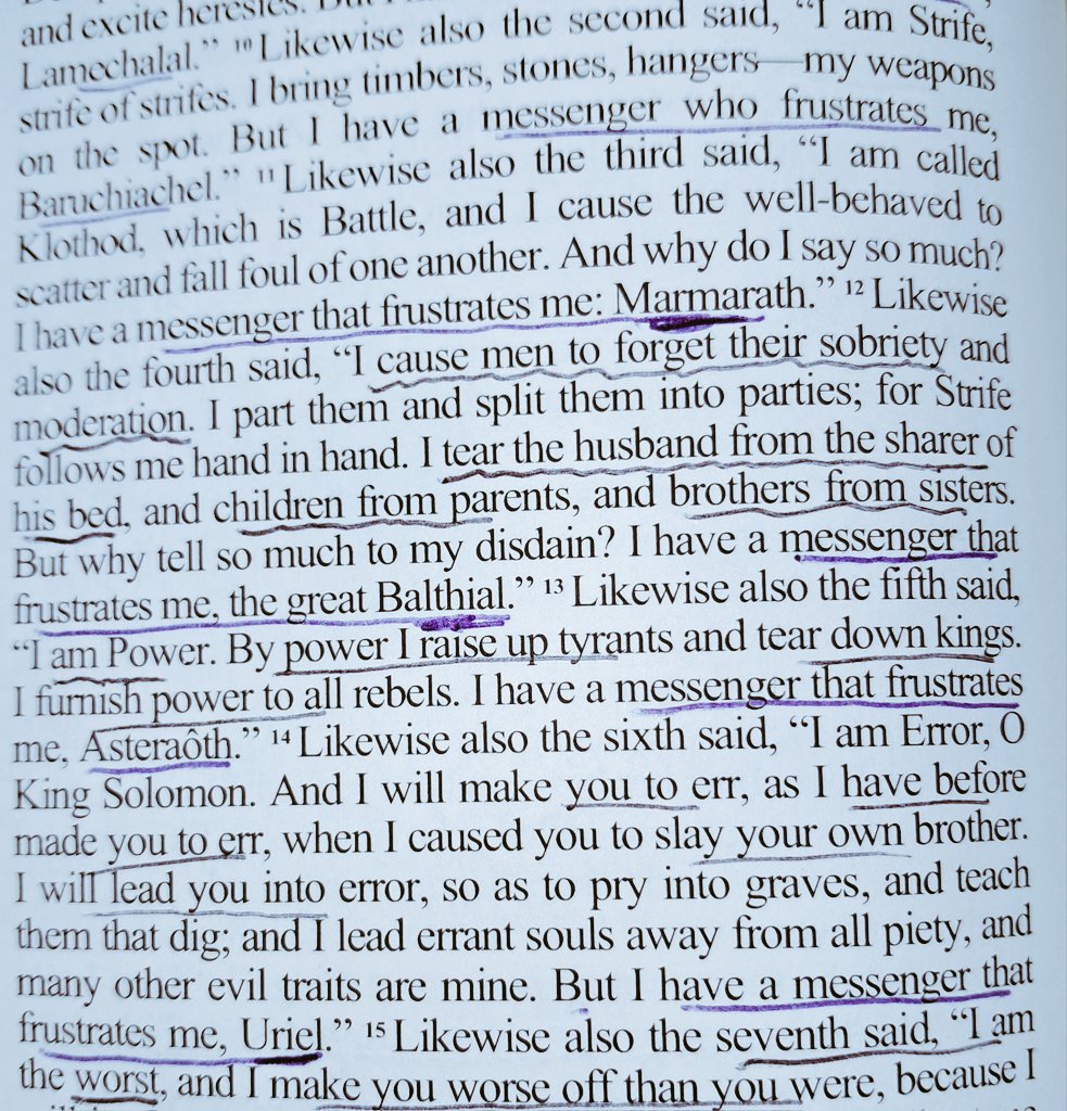 GodIsLoveMercy's tweet photo. Wow, that's how Adonijah went &amp; #Marriage(s) that do not understand warfare comes at all level of life &amp; importance of #Prayer.

#Apocrypha: Testament of Solomon 12 https://t.co/BAsuA87Nuq