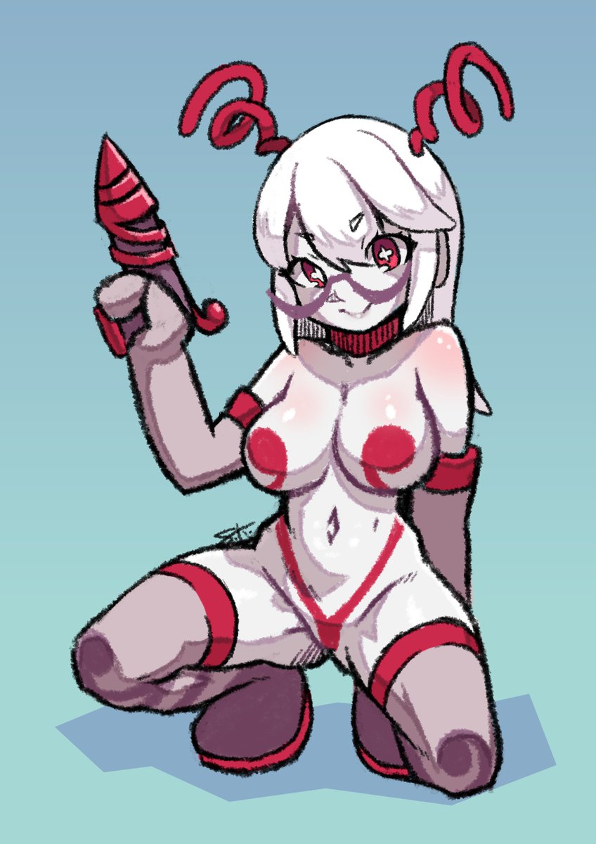 ShiriaruKita's tweet photo. This is Myri

Myri is an alien from another planet that got lost during a space travel and lost her memory, now she's stuck on earth. She's kinda silly and not the brightest but she's got no evil intent.

I made this OC for this year's art fight, my first year participating https://t.co/N7ZMJshheO