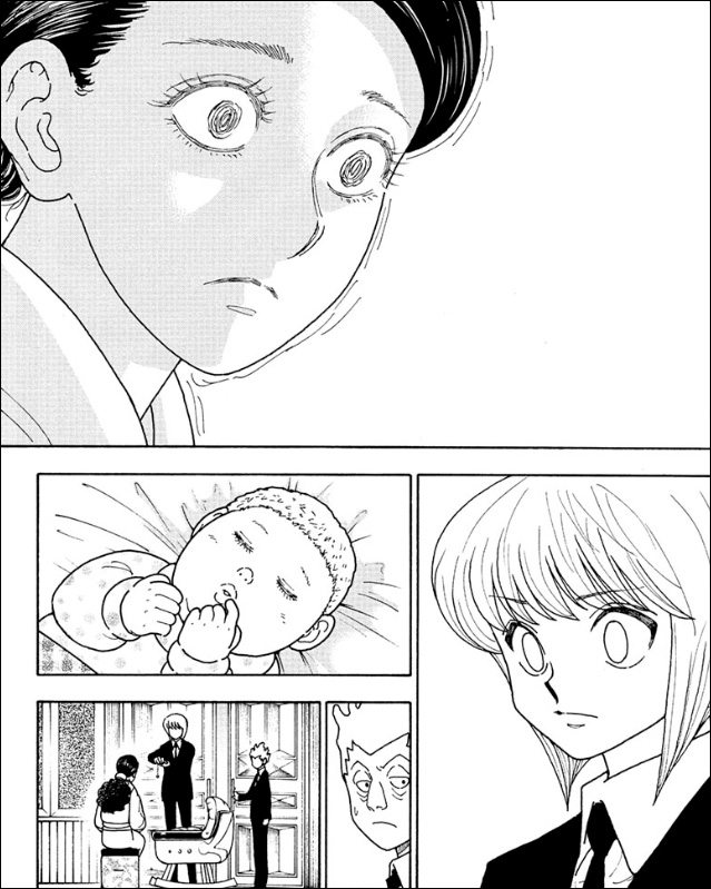 shonenjump's tweet photo. Real eyes realize real lies. 

Read Hunter x Hunter, Ch. 412 in Shonen Jump for free! https://t.co/hw1T68jp7d https://t.co/W0ppODFLxb
