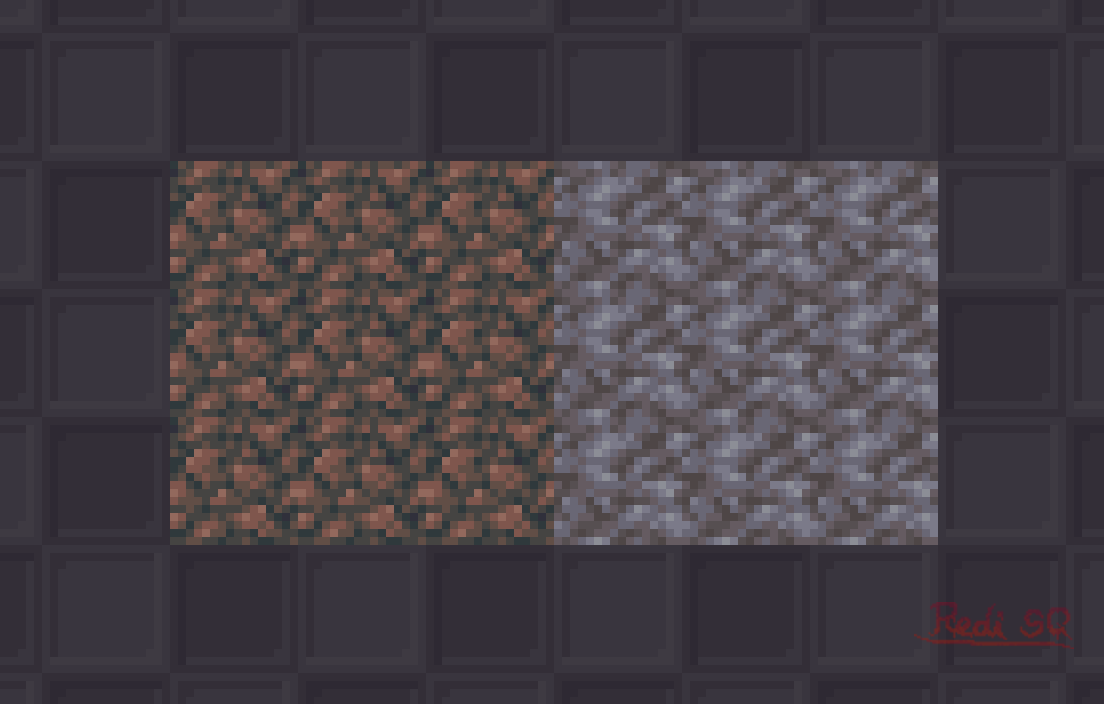Redi_SquL's tweet photo. I just had this silly idea for a new Nether biome where some iron could appear :)
#Minecraft #pixelart https://t.co/v09LTvxFOg
