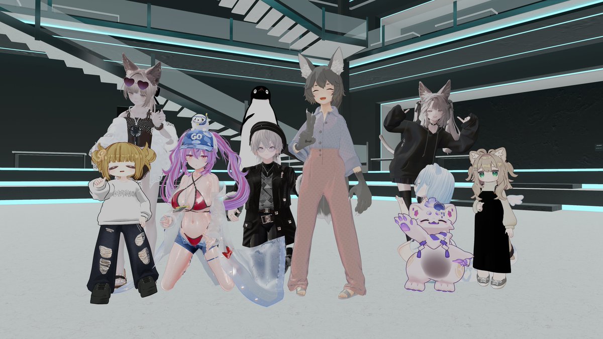 shibuchi___'s tweet photo. 今日のVRCHAT！
色んなワールドで遊んだよ！
ポケモン鳴き声クイズではしぶ＆うみ対あかほしで対決！
みごと勝利！
最後はギミック展で雑談！
明日は月曜日！
帯状疱疹っぽいから皮膚科に行かなくちゃ( ；∀；) https://t.co/0I6iEsKscg