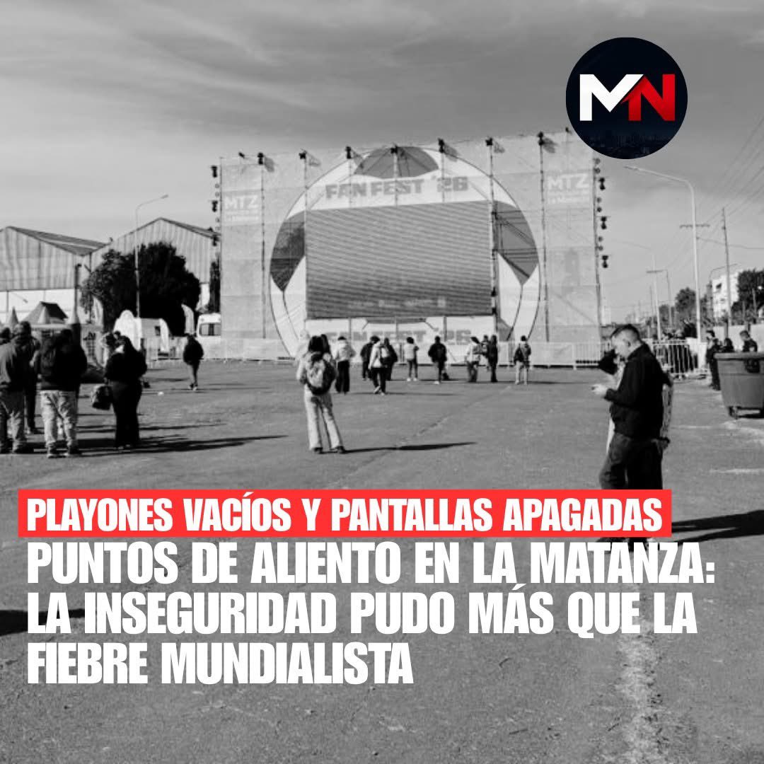 mavica7's tweet photo. Postales desoladoras en La Matanza: los puntos de aliento de Espinoza quedaron vacíos.
Ni la pasión por la Selección logró salvar la iniciativa política del intendente. Entre la inseguridad y el "vacío" de sus propios compañeros de partido, los puntos de aliento terminaron sin público, dejando en evidencia el difícil momento que atraviesa Fernando Espinoza.