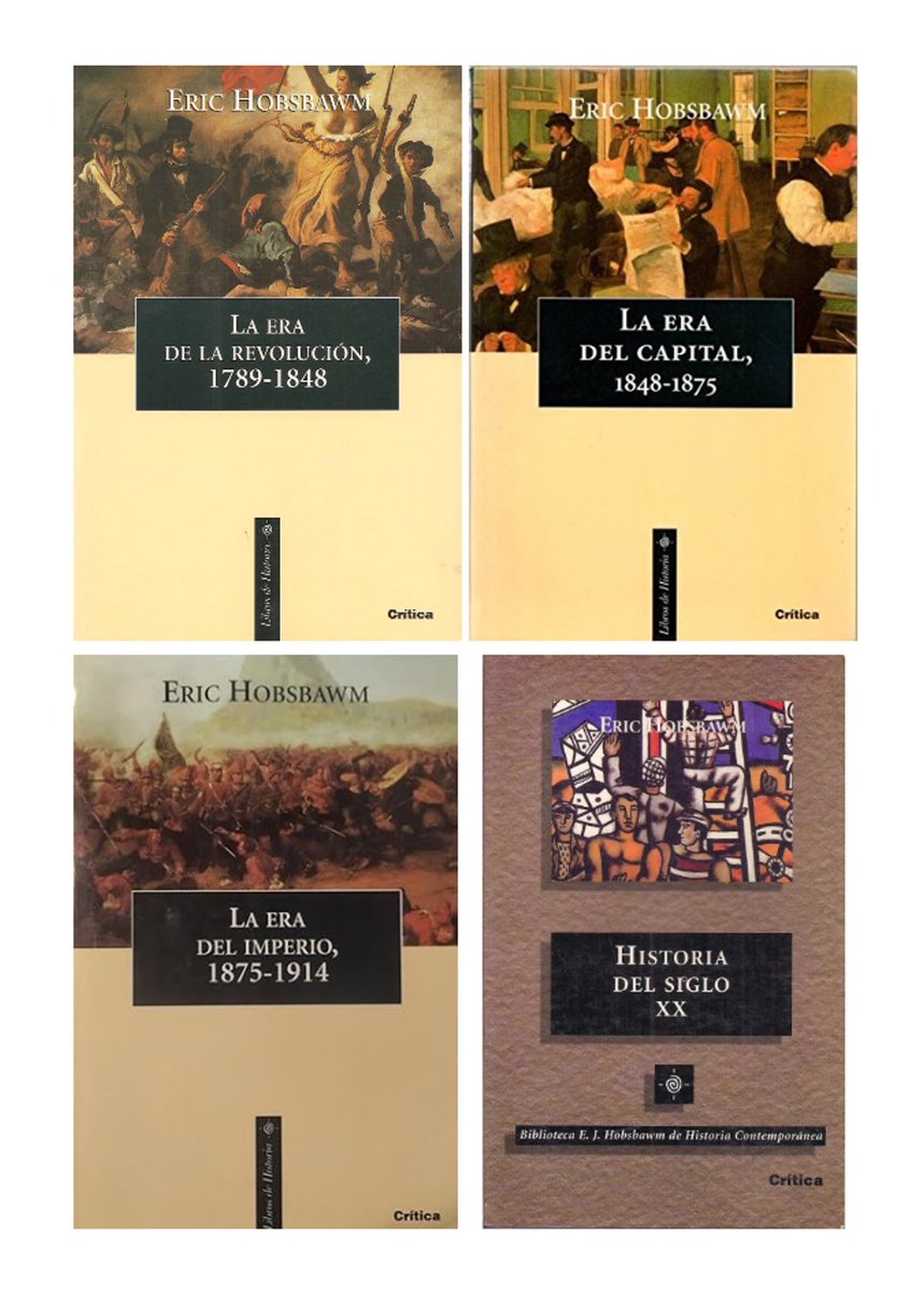 GerardoMunck's tweet photo. Hobsbawm y el mundo moderno

Descarga libre de La era de la revolución: https://t.co/AAaP3pQKnj

Descarga de La era del capital: https://t.co/vA0jlk94PB

Descarga de La era del imperio: https://t.co/EMAQOowiTm

Descarga de Historia del siglo XX: https://t.co/8L0dqpD4HN https://t.co/Y0VdzNetbv