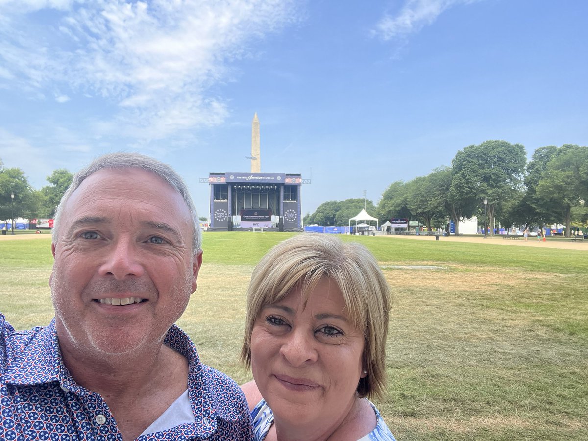 EricMayberryTFB's tweet photo. A Fourth of July we'll always remember. Celebrating America's 250th in Washington, D.C. 🇺🇸 Hope you all had a safe and fun 4th of July! https://t.co/qnNVJ9NZFb