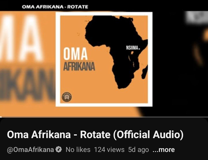 Echoonestudio's tweet photo. @OmaAfrikana256
The new sound is here! 🎵 Feel the vibe of Oma Afrikana’s latest release, "Rotate,"
#Rotate #NewMusic #OmaAfrikana https://t.co/2e4YWw2PwO