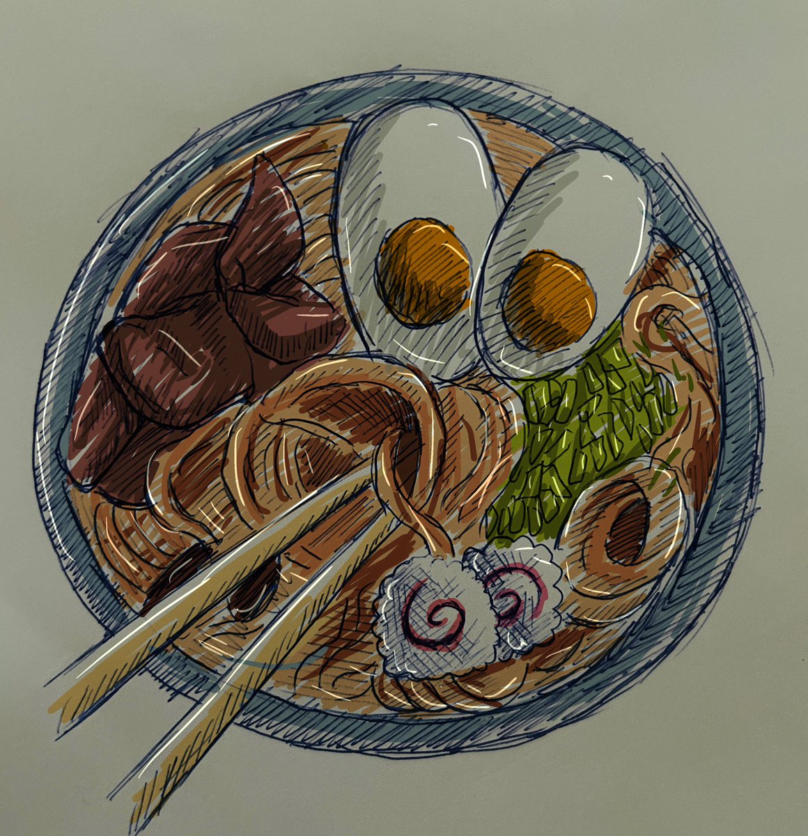 Slv3rt's tweet photo. رسمة وتلوين اليوم 😋🍜.
.
.

#رسم #drawing https://t.co/B9oi7T2pxv