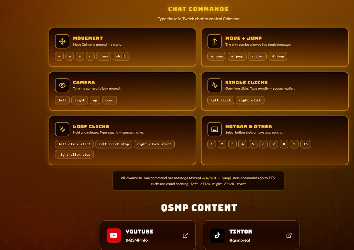 colmenaqsmp's tweet photo. For the new people who don't know the commands to control colmena there it is the new ones. /
Para la gentecita nueva que no sabe los comandos para controlar colmena aquí están los nuevos
#Colmenaqsmp #proyectocolmena https://t.co/P6WMQi9bWa