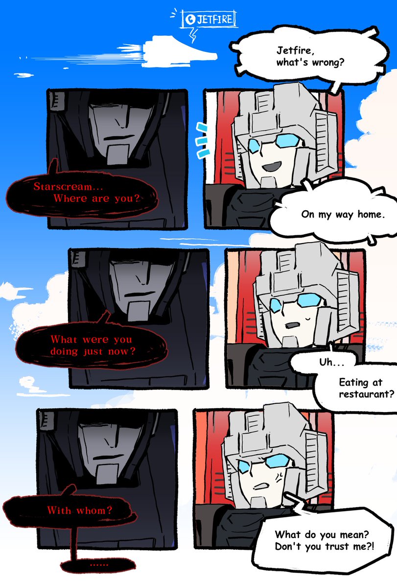 REre_0268's tweet photo. When you think Jetfire is possessive, but he's actually just a helpless cookie.
SG #skystar https://t.co/JKebKu2uhl