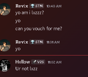 Revixfv's tweet photo. @DraykoMNG guys im getting called lxzz my this drayko kid after i showed him all proof of @hxllowz_ vouching for me then drako says gl your getting leaked then shows me a pic of 2 ppl saying im lxzz that i dont even know here is my dms with lxzzz just servers not even a convo so https://t.co/MXVBM6EHY9