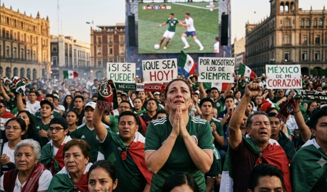 fantasmasuarez's tweet photo. ¡QUÉ SEA HOY! 🙏🙏 
No me ciego, sé perfectamente que si Inglaterra y México se enfrentan 10 veces en otro entorno seguramente los ingleses ganarian 8, empatariamos uno y ganamos uno.
Y deseo que ese UNO sea ¡hoy! 
No me importa cuando juguemos o perdamos los próximos nueve. ¡Hay que ganar hoy! 
Sé que si México gana aún estaríamos lejos de la élite qué nos venden, qué el sistema de competencia, "el club de Toby", el no ascenso y descenso le han hecho un daño brutal al desarrollo de nuestro fútbol, que un triunfo maquillaria el enorme daño y seguirían operando igual o peor.
Pero igual deseo que México gane ¡hoy!  porque aun perdiendo y aterrizando en la realidad sé que NO cambiarán aunque lo vuelvan a prometer, seguirán actuando igual o aún peor. 
pero un triunfo hoy provocaría una alegría inmensa para esa gente que ha hecho de su casa, su vecindario, las plazas públicas una fiesta y un tembló de fe y del  ¿y si, sí? 
La élite y la FIFA con sus precios le arrebataron la posibilidad de ir a un estadio, pero no impidieron qué millones y millones desde su trinchera, cualquiera que fuera, aportarán en cada latido, su fe, su deseo, el orgullo de ser mexicanos y  lo han impregnado en el aire qué respira cada seleccionado.
NO, nos equivoquemos el deseo e la ilusión del triunfo esta noche no es por los dirigentes qué se han cansado de pisotear ilusiones  de millones de ciudades negando  ascensos, priorizando siempre el dinero sobre el desarrollo deportivo.
Deseamos con el corazón el triunfo esta noche es por esos millones de aficionados que pisoteados, marginados, explotados de manera indiscriminada han sobrevivido por el amor al juego, a sus colores, a sus trapos... Porque nadie más que ellos se merecen una alegría de este tamaño, en su casa, en su país, con su gente...
NO importa si la realidad nos alcanza en el próximo juego, no es la fase de un mundial lo qué dicta la realidad y sus entornos.
Hoy esos millones y millones de aficionados merecen tener una inmensa alegría después de años y años de sin sabores.
¡Va por ellos! ¡Si se puede! ¡Viva México cabrones!
