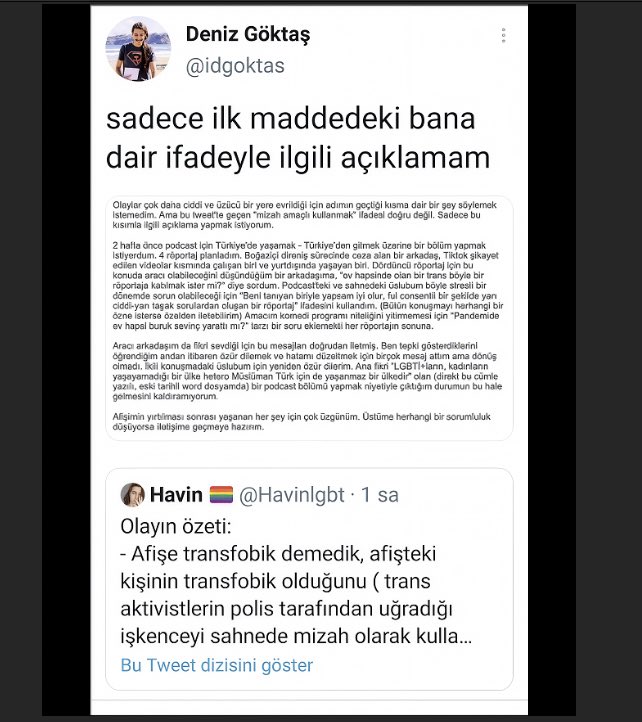 fatihtezcan's tweet photo. PAYLAŞALIM
“Türkiye’de LGBT’ler yaşayamazlarsa Müslüman Türkler de yaşayamazlar!”

Türk Milleti’ne bunu söyleyen Deniz Göktaş’ı destekleyen ve Dindar, Milliyetçi, Vatansever geçinen kim, hangi gazeteci, siyasî ve sanatçı varsa hepsini tek tek not edin!

Çok lâzım olacak… https://t.co/VlnTRCa09w