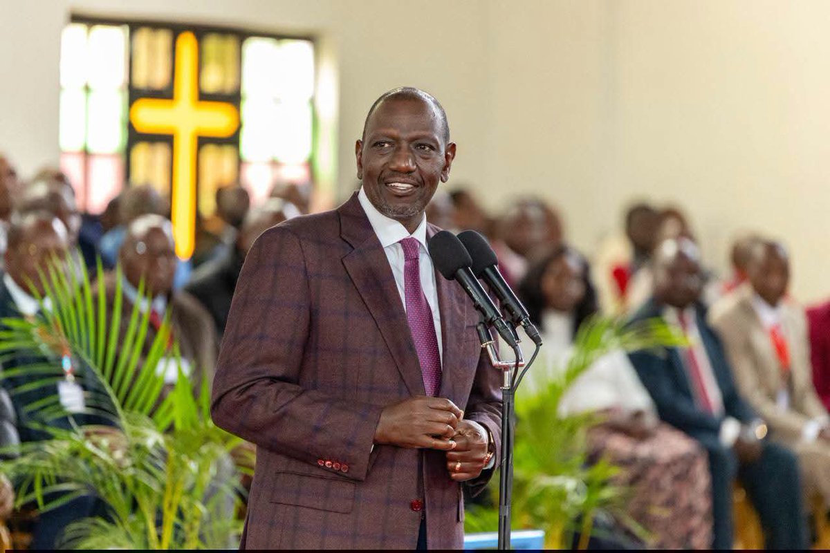 DgKeFS's tweet photo. It was a blessed Sunday joining H.E. President William Samoei Ruto for fellowship at Full Gospel Church Gatunduri in Embu.
​Our shared commitment to the teachings of God remains the foundation of our service to the people. As scripture reminds us whether it is the call in Romans 13 to honor the authority God has established, or the instruction in 1 Timothy 2 to pray for our leader we must always lift our nation and its leadership in prayer.
​May God grant our leaders wisdom and bless Kenya.