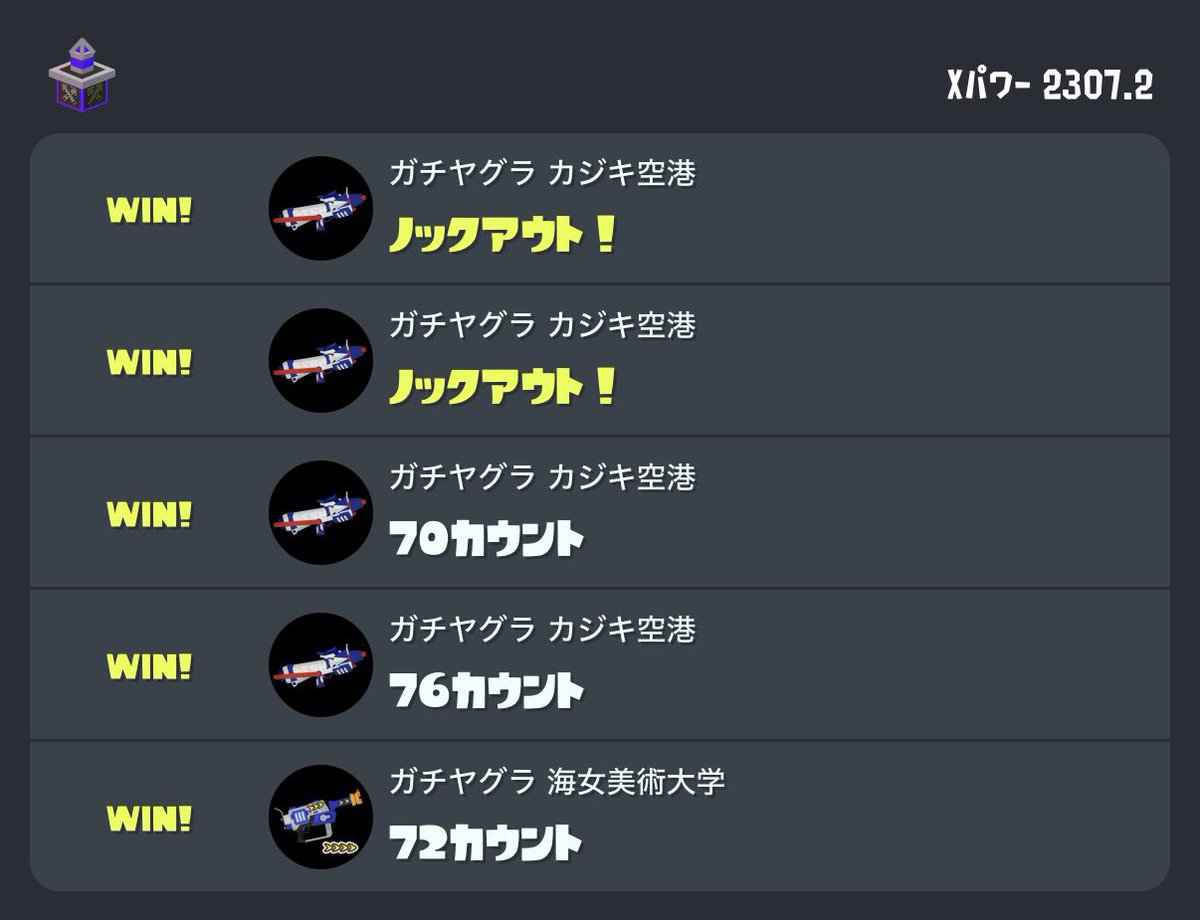 takupyon_spl's tweet photo. 計測5勝で23なんだけどどんだけ内部レート低いんw https://t.co/0dpJr4Og1P