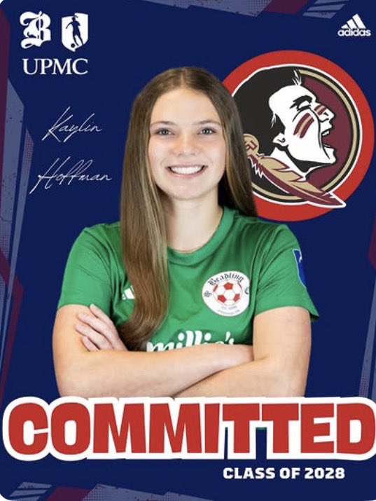 BeadlingSoccer's tweet photo. Congratulations to Kaylin Hoffman of the 2010 GA team, on her commitment to Florida State University! Kaylin will be a 2028 grad! #weartheB https://t.co/DeA1HGSAGQ