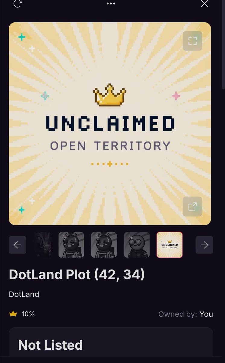Scott_Weth's tweet photo. Had to grab 1 more @DotLandApp for the culture.
Only a 1×1 but land is land 
@SrPeters https://t.co/CxBnjHCvrc
