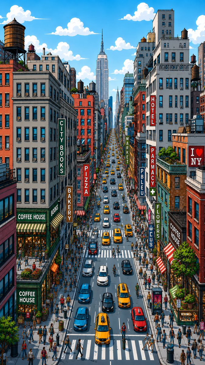 Nythis110929's tweet photo. Pixel Perfect NYC 🇺🇸 https://t.co/Er7zIJ2VXO