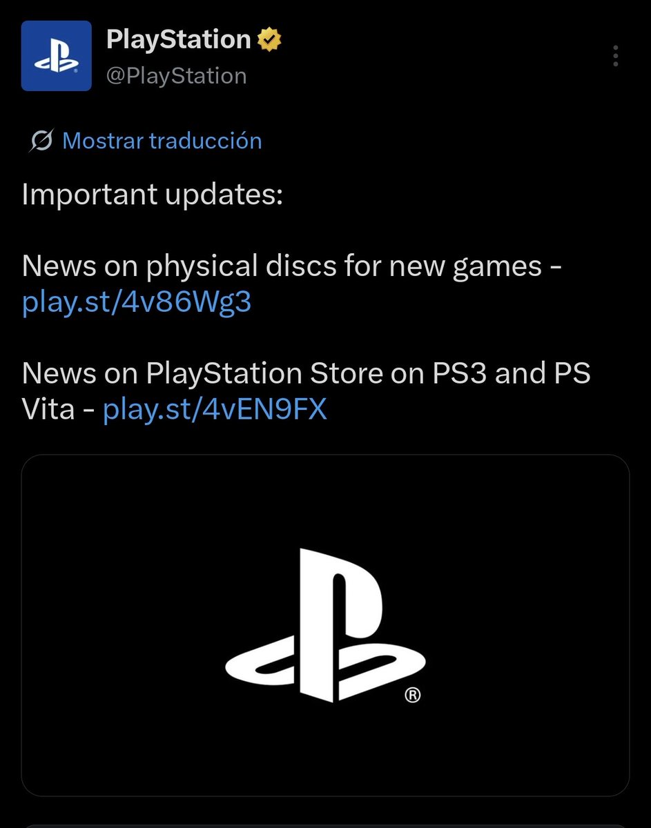Noticias PlayStation tweet media