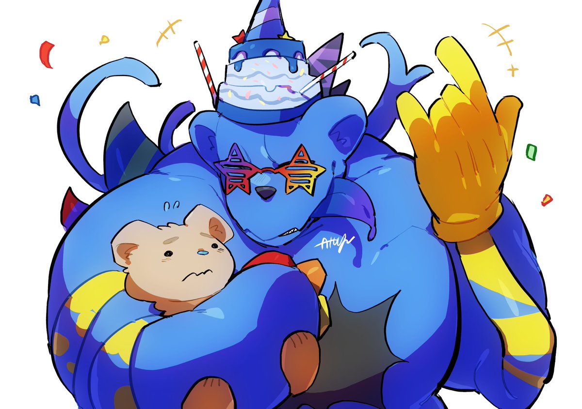 atuyu_tubuyaki's tweet photo. Party Animal!! https://t.co/1k1tItD0c0
