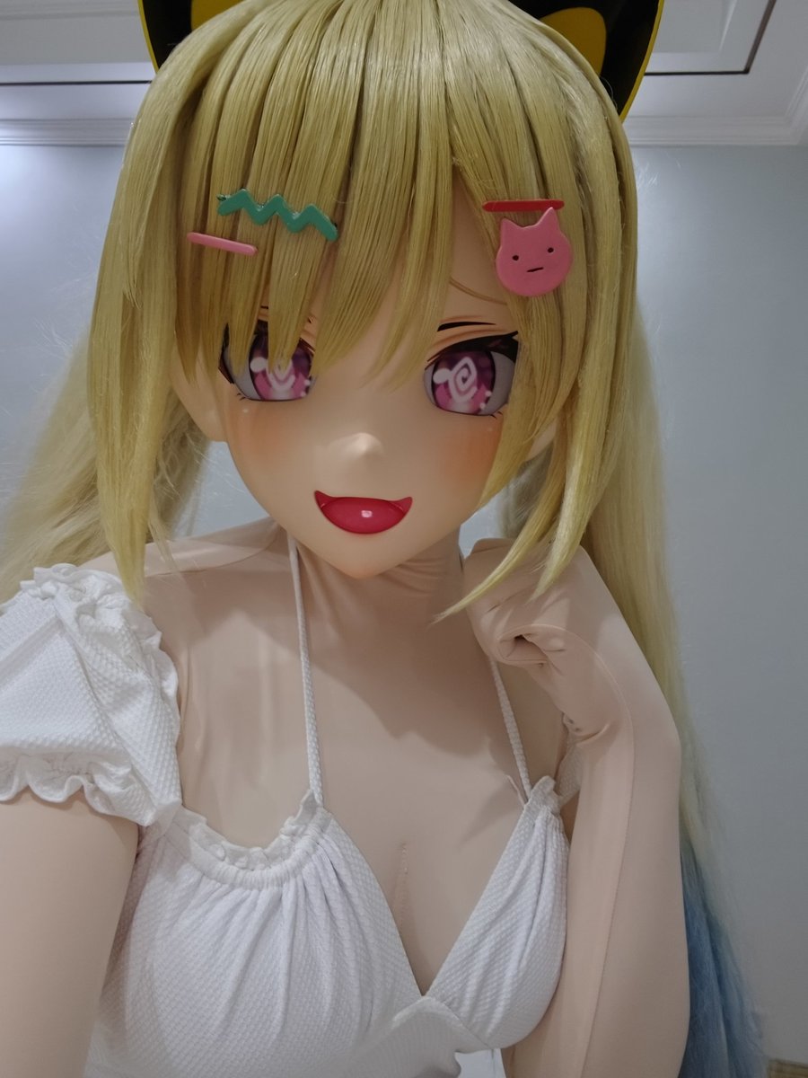 Kina5890's tweet photo. 水着……めっちゃ恥ずい……
#kigurumi #着ぐるみ #バンドリ  #仲町あられ https://t.co/mq6DIv3NWZ
