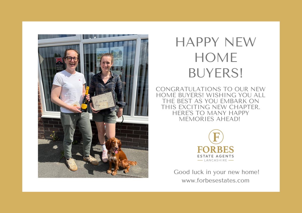 ForbesEstate's tweet photo. Happy new home buyers!
Congratulations to our new homeowners! 
Wishing you all the very best as you embark on this exciting new chapter. Here’s to many happy memories ahead in your lovely new home! https://t.co/Xroov62nuL