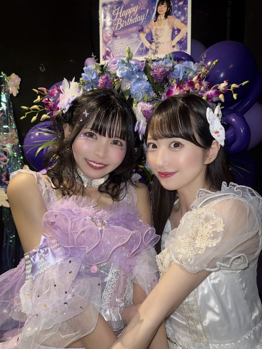 miimi_chuuu_'s tweet photo. りおぴ卒業＆生誕からの祭ちゃん生誕祭
ありがとうございました！！

それぞれ3曲ずつコラボ披露したよ〜😽
2人とも改めておめでとうっ🫶

みーみ推しやお話来てくれた方も
会えて嬉しかったです💓💓 https://t.co/zCunKcThQF