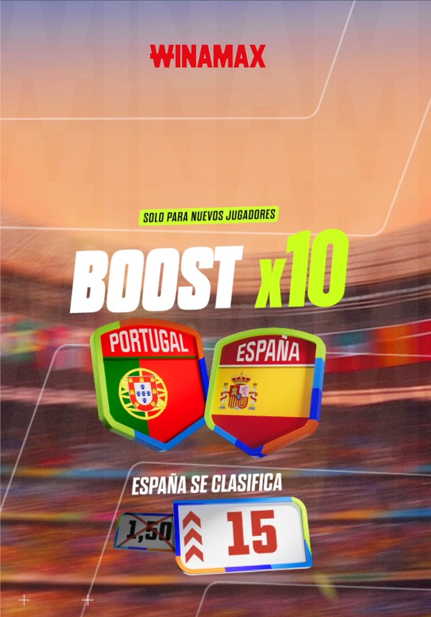 Catedrabets's tweet photo. LA MEJOR PROMO DEL MUNDIAL ‼️‼️‼️

WINAMAX NOS PAGA A CUOTA 15 QUE ESPAÑA PASE VS PORTUGAL 😍😍😍

https://t.co/AsbAj4LdrO HACEDLA YAAAAA 🇪🇸🇪🇸🇪🇸
#España #Football #Futbol #mundialdefútbol2026 https://t.co/wcpGRMfnTN